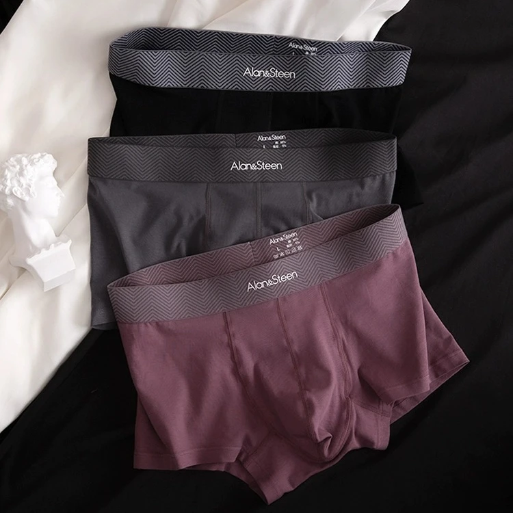 EONMEBIWNT运动轻薄透气舒适男士内裤无痕舒适平角裤男款短裤夏季