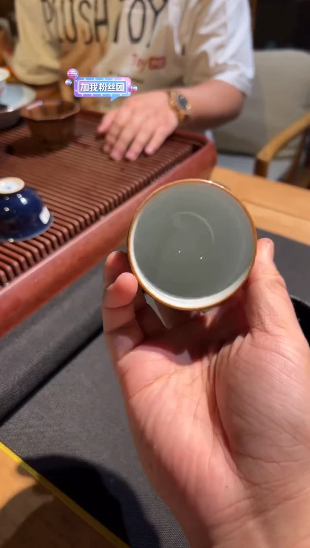 【闪购商品】/燕泥堂青金石汝釉蛋杯（不开片）