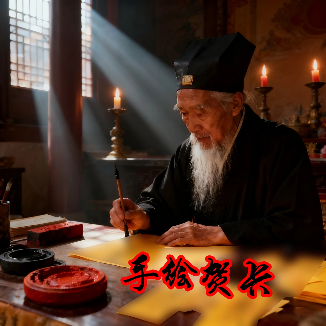 【手绘】2026传统师父手绘贺卡