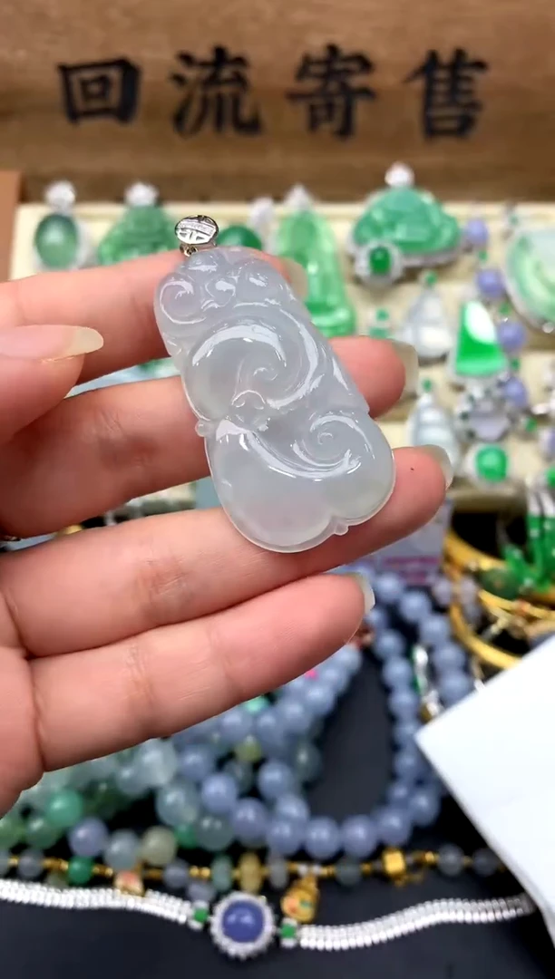 【闪购商品】翡翠颈饰18K金镶嵌46-中国好珍宝