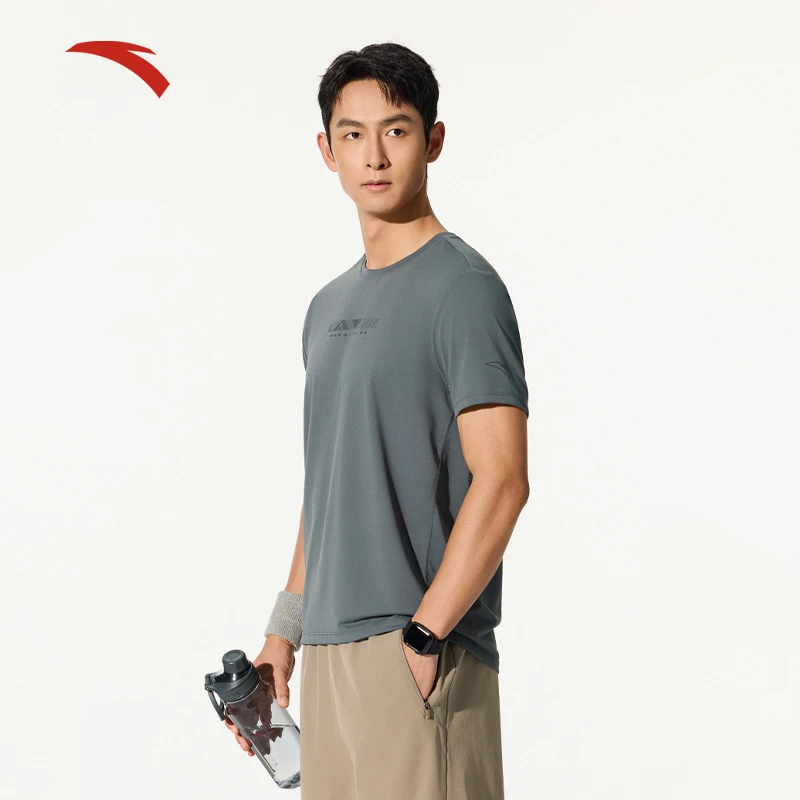 安踏速干T丨跑步运动短袖男夏季新款透气速干衣健身t恤152525111