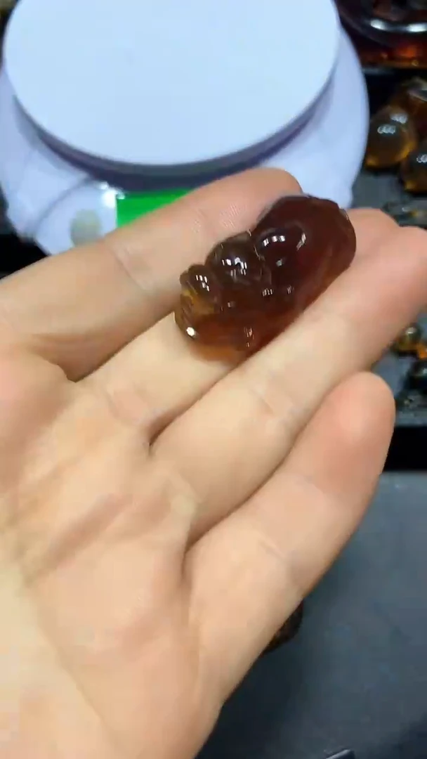 琥珀颈饰未镶嵌天然缅甸琥珀