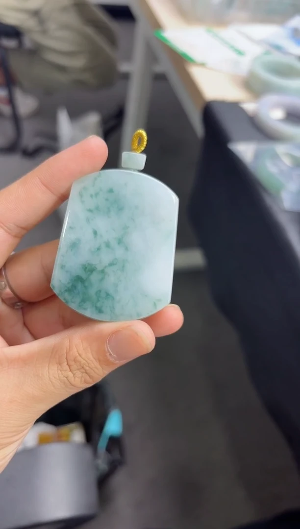 吊坠(不含链)未镶嵌翡翠柚*无事牌