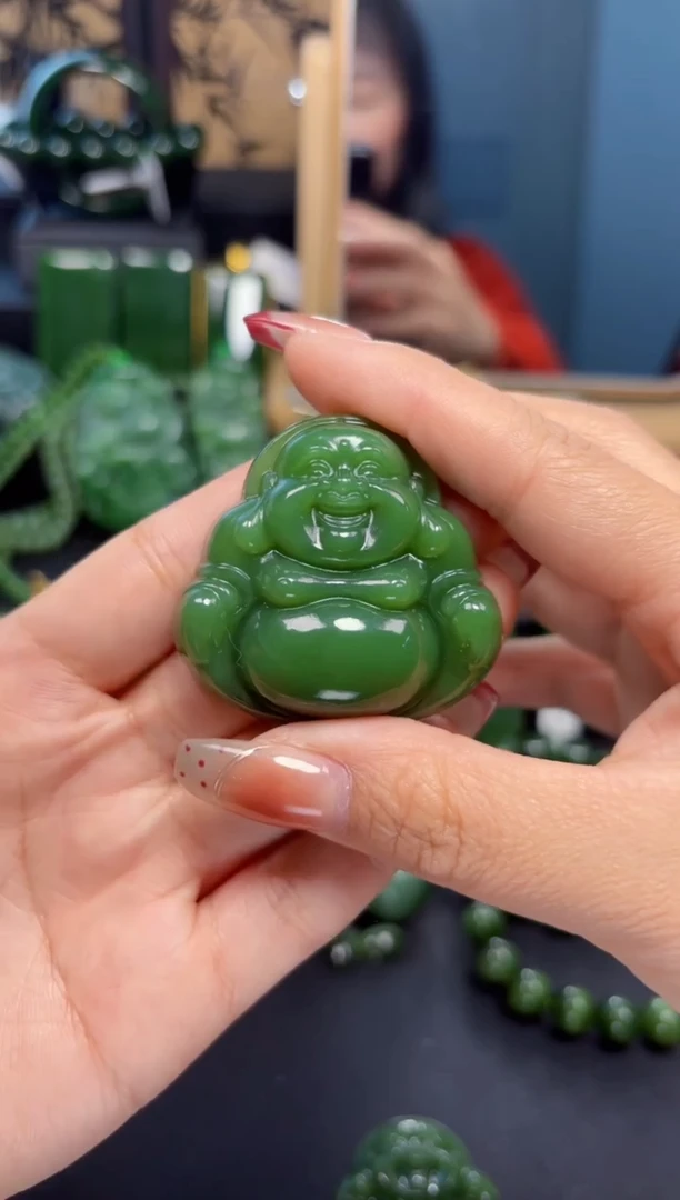 【闪购商品】和田玉（碧玉）吊坠(赠链)未镶嵌1