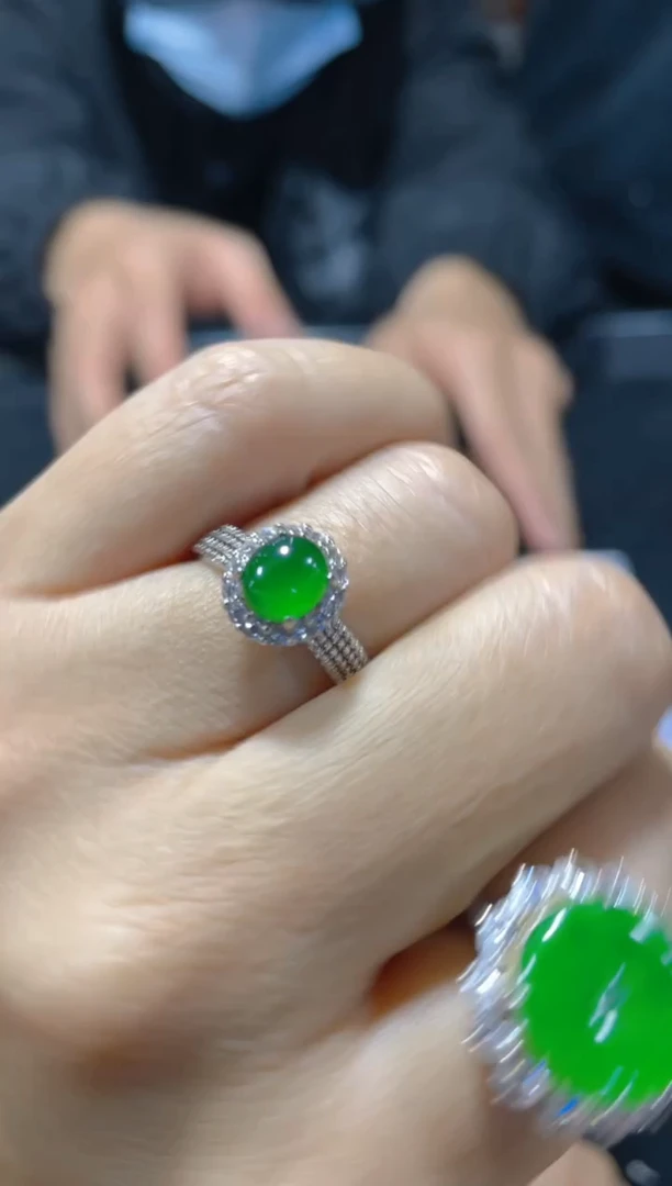 【闪购商品】翡翠戒指未镶嵌天然A货翡翠多样性发货拍一发一