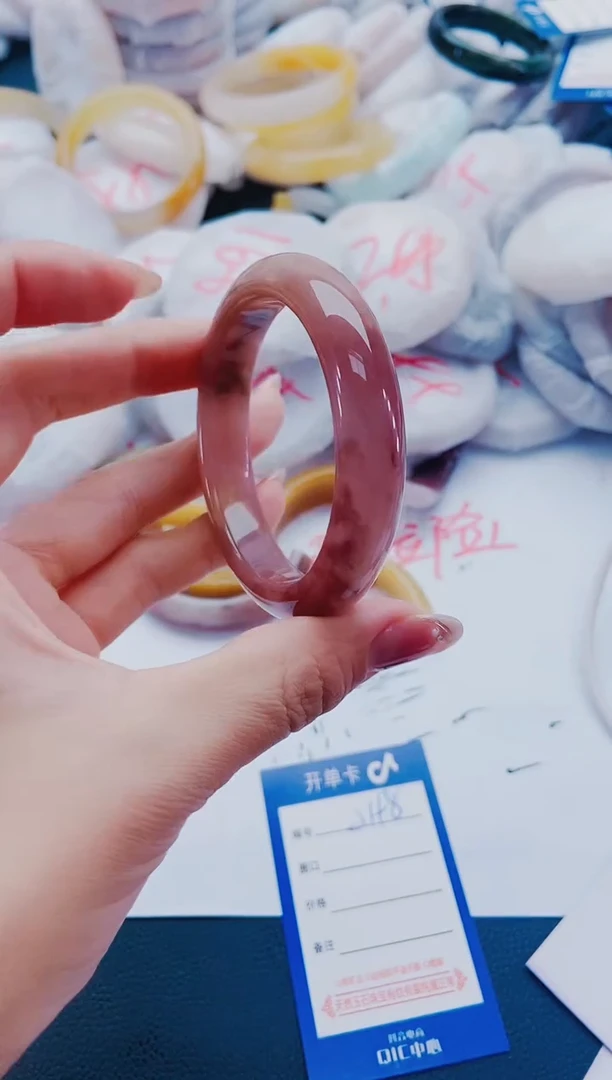 未镶嵌手镯石英质玉J198-53-54