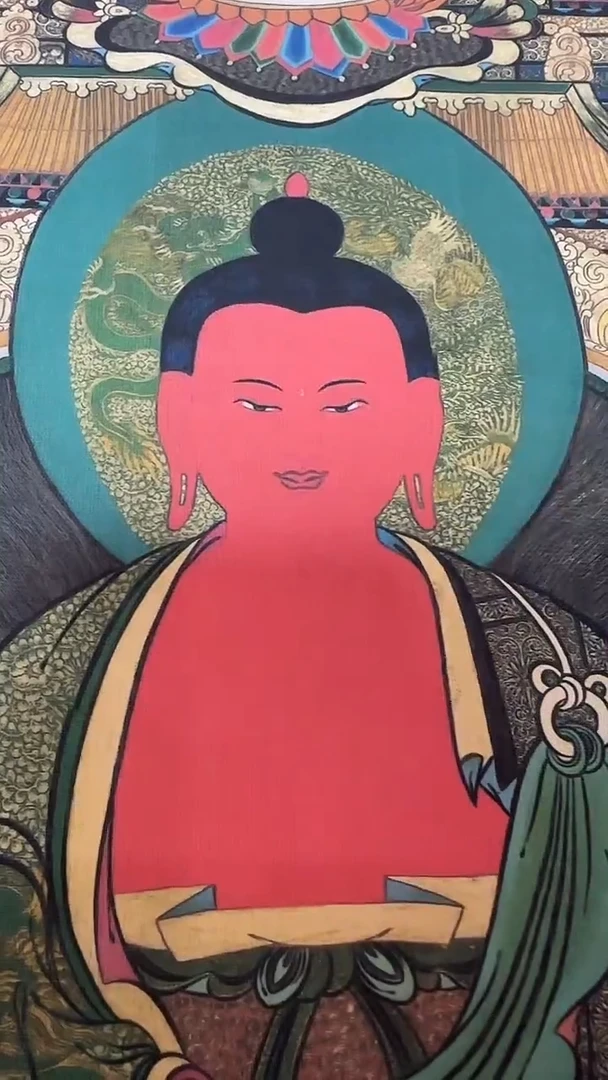 卷轴画【主播精品】高端卷轴画——唐卡释迦摩尼062