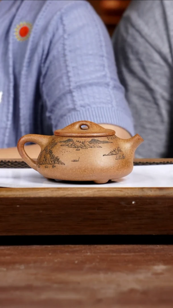 茶壶紫砂龙骨金砂景舟满瓢260CC