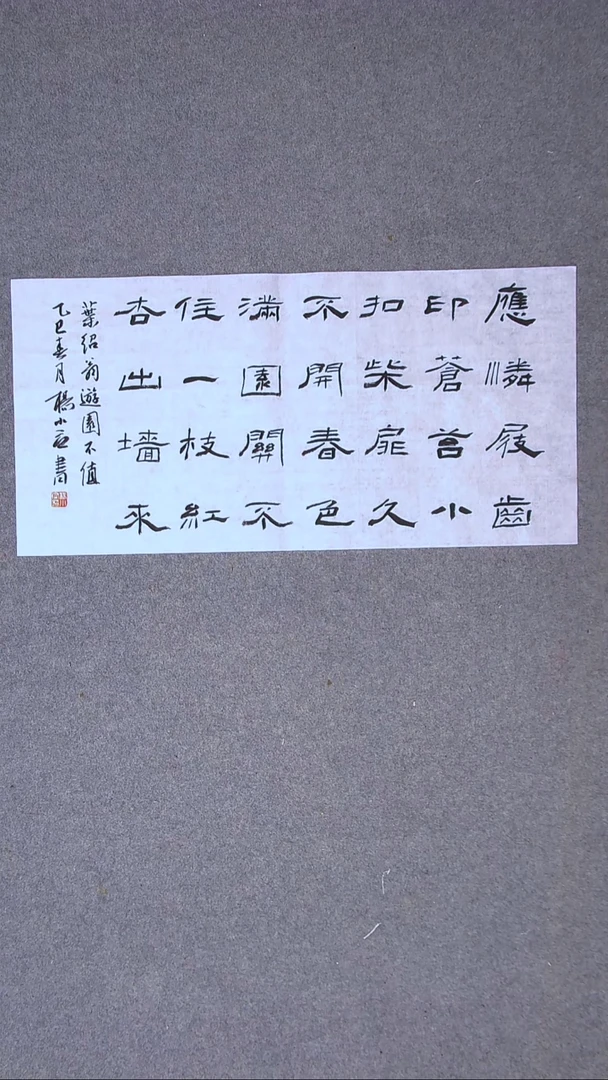 书法杨小立河南南阳69*34两平尺
