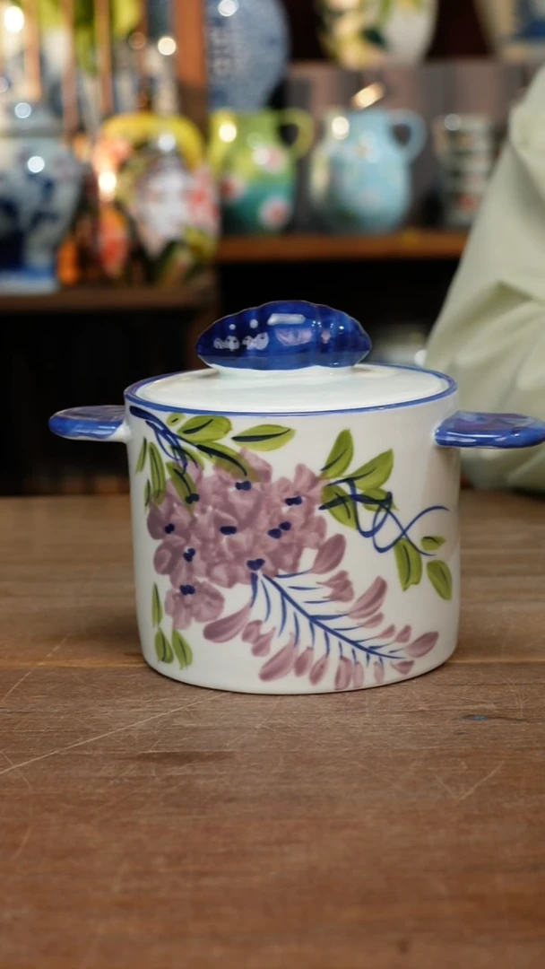 瓷片【简家甄选】景德镇设计师釉下手绘陶瓷餐具