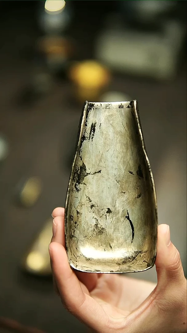 【闪购商品】张靖淞布胎大漆茶则1