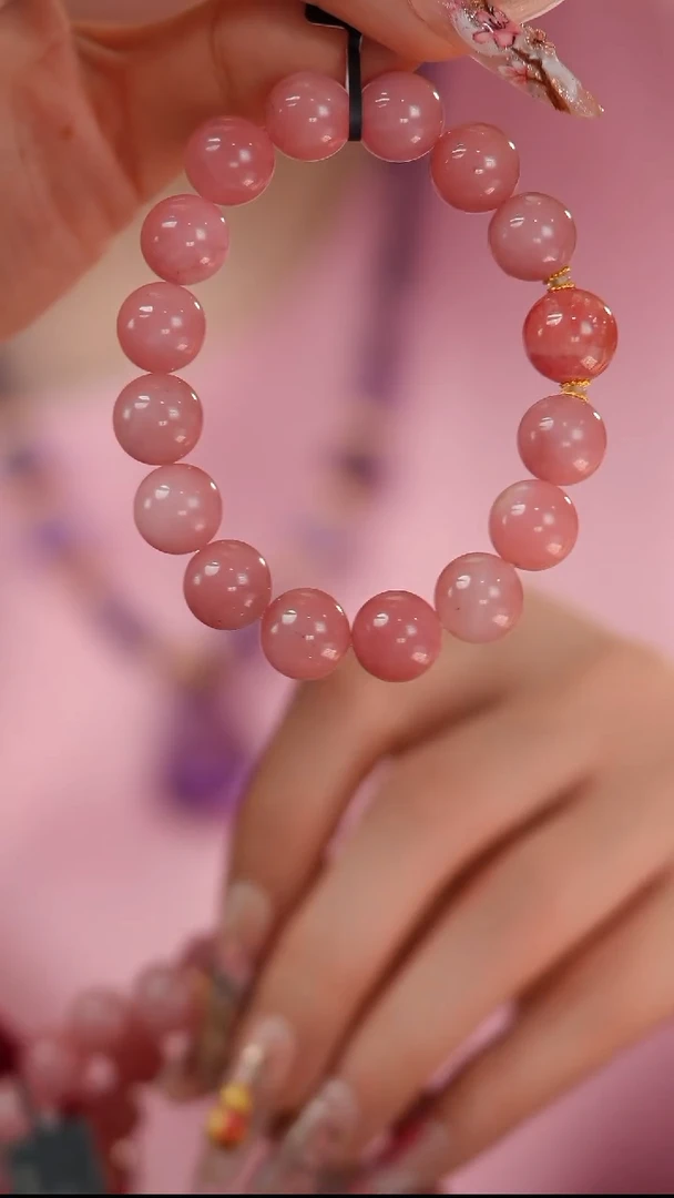 【闪购商品】石英质玉手串未镶嵌D1669C 芭乐手串