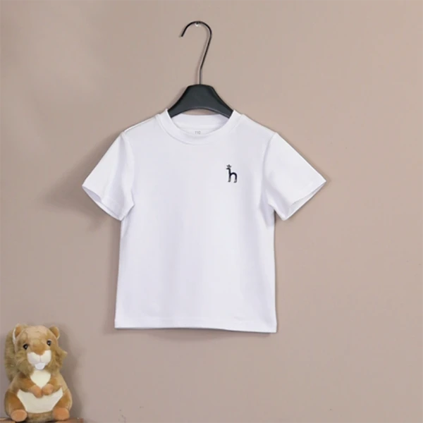 儿童纯棉H狗短袖中大童夏圆领新品T恤D105317