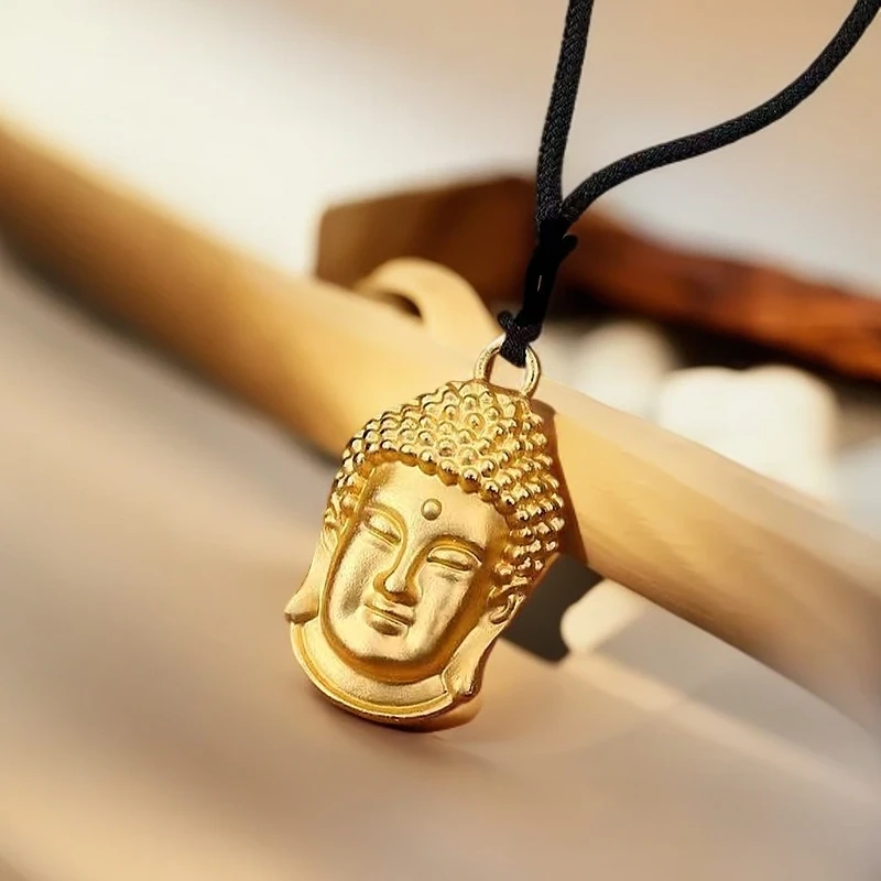 古法工艺佛头吊坠吉祥挂饰