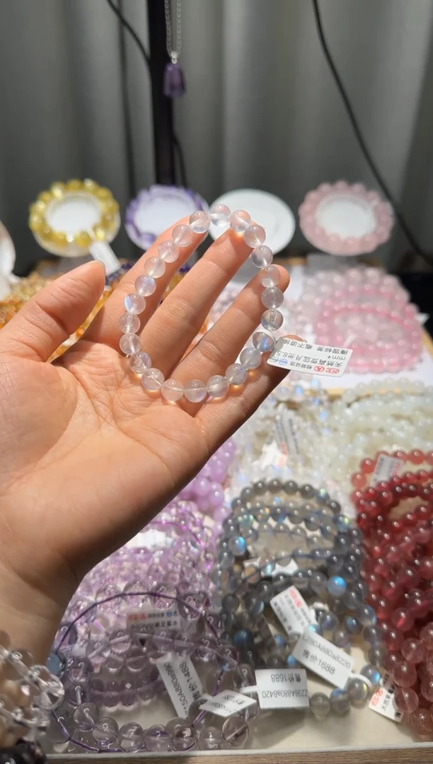 【闪购商品】月光石手串未镶嵌蓝月光8mm