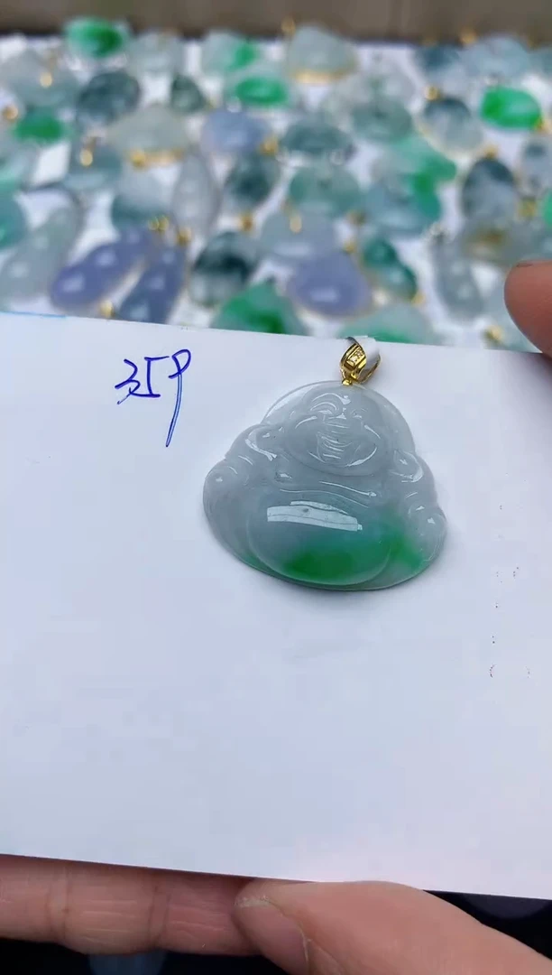 【闪购商品】翡翠颈饰18K金镶嵌天然翡翠A货