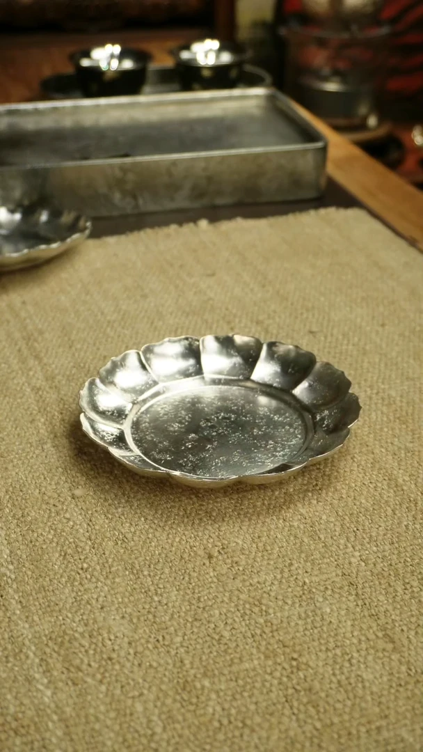 【闪购商品】足银全手葵口干泡盘