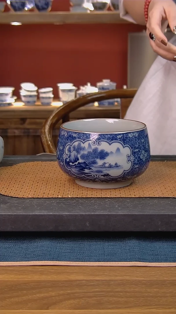 言*简装家用款1件套 老陶泥开片纹陶瓷茶具