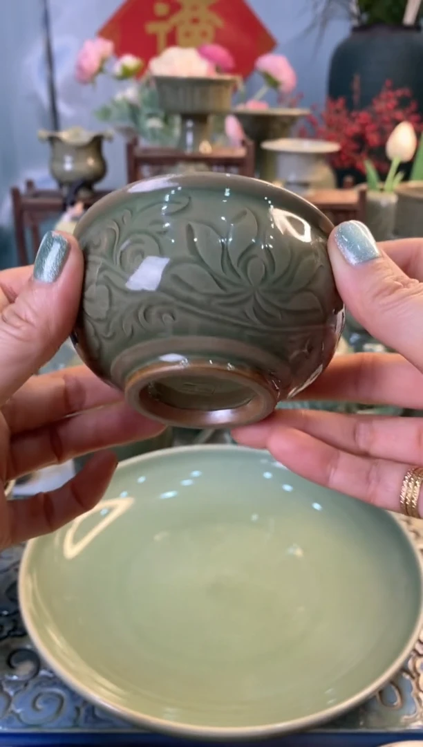 【闪购商品】900063手工刻花 炉式压手杯礼盒装