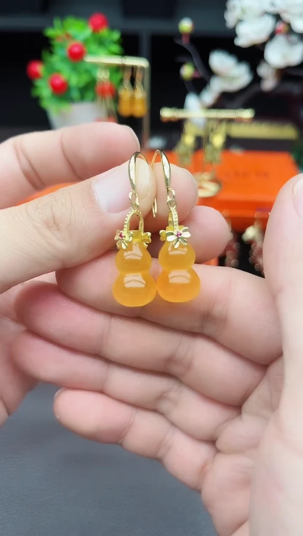 玛瑙/玉髓耳钉未镶嵌333000