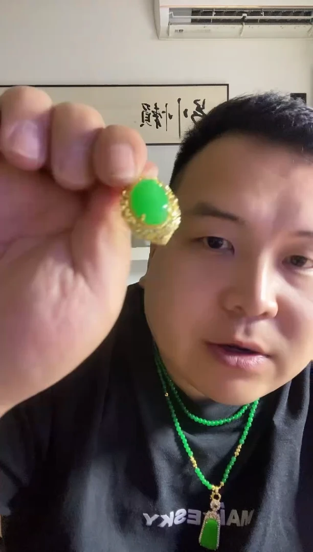翡翠未镶嵌颈饰130蛋面