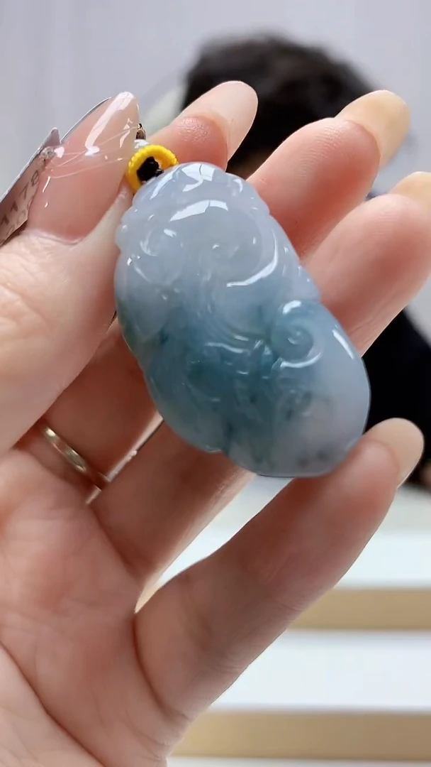 未镶嵌定制翡翠4688DD-毛货挂件43