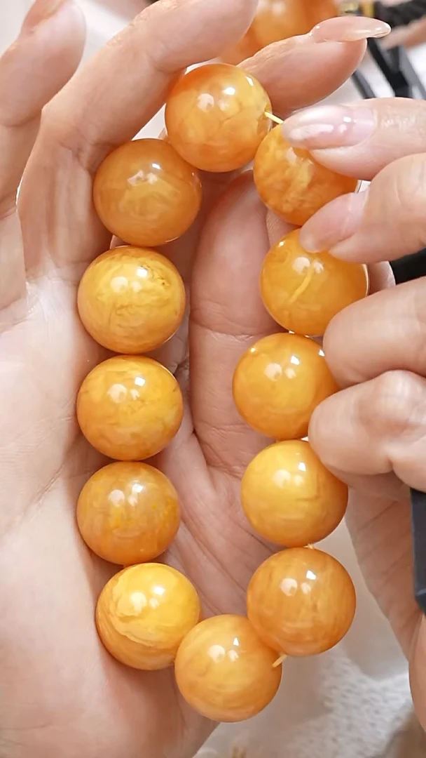 蜜蜡颈饰未镶嵌7945天然蜜蜡珠宝奇石全部保真