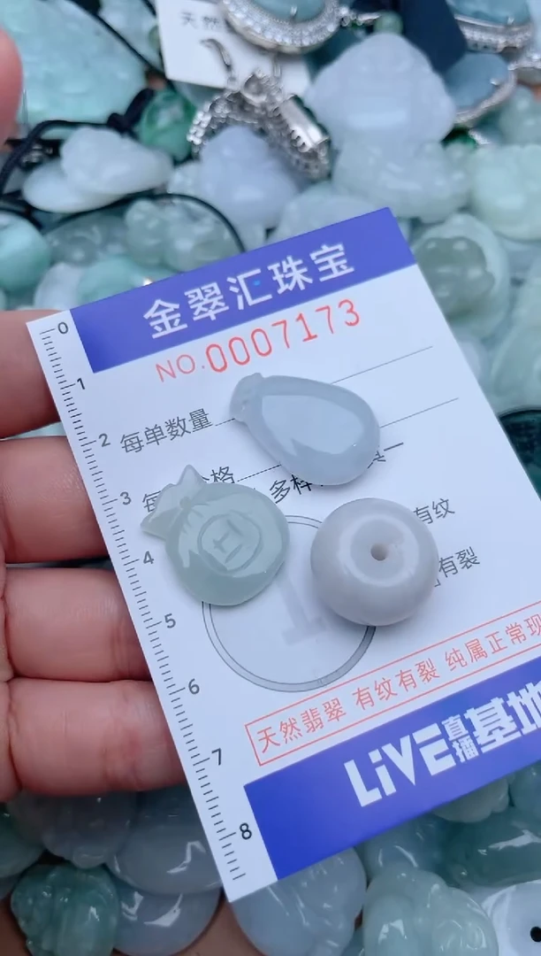 翡翠未镶嵌颈饰7173