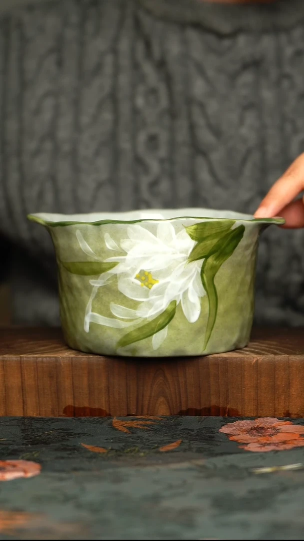 杯釉下彩手工手绘同款陶器