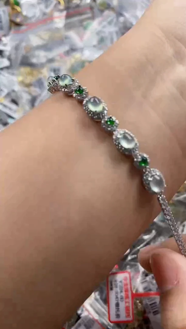 银S925镶嵌戒指翡翠111    7