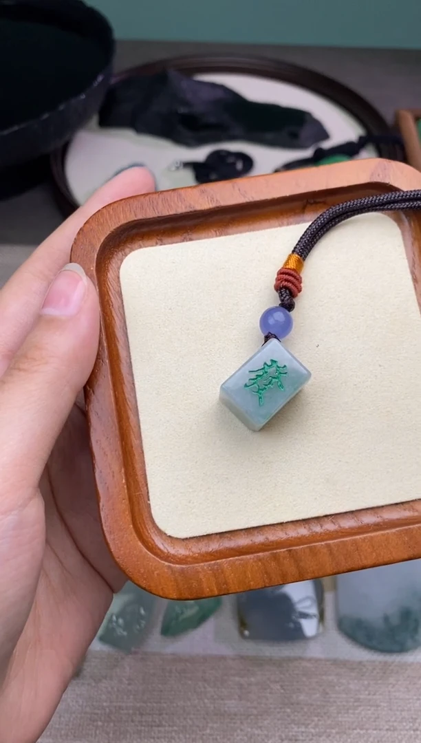 定制翡翠未镶嵌翡翠小麻将