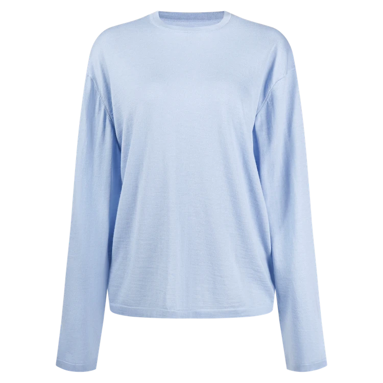 你们要的精纺宽松t恤来了 自纺纱超细山羊绒68s3 羊绒T恤 上衣