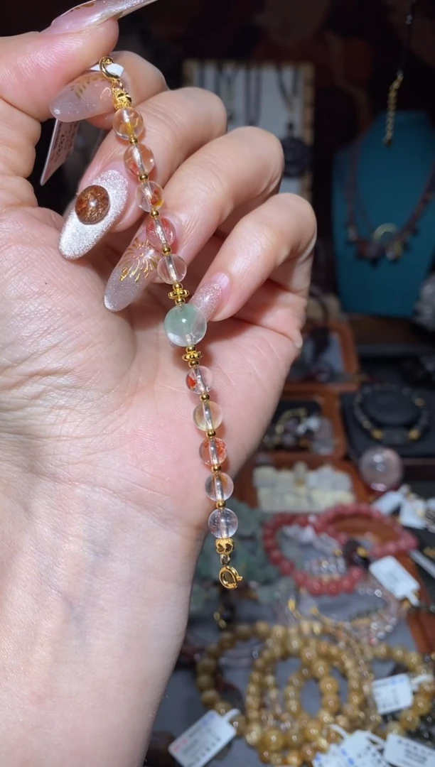 【闪购商品】水晶延长链未镶嵌锦鲤胶花