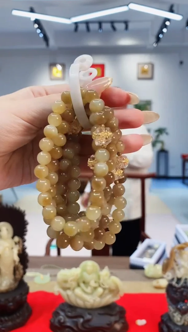 【闪购商品】和田玉手串未镶嵌约8mm多样发发一件