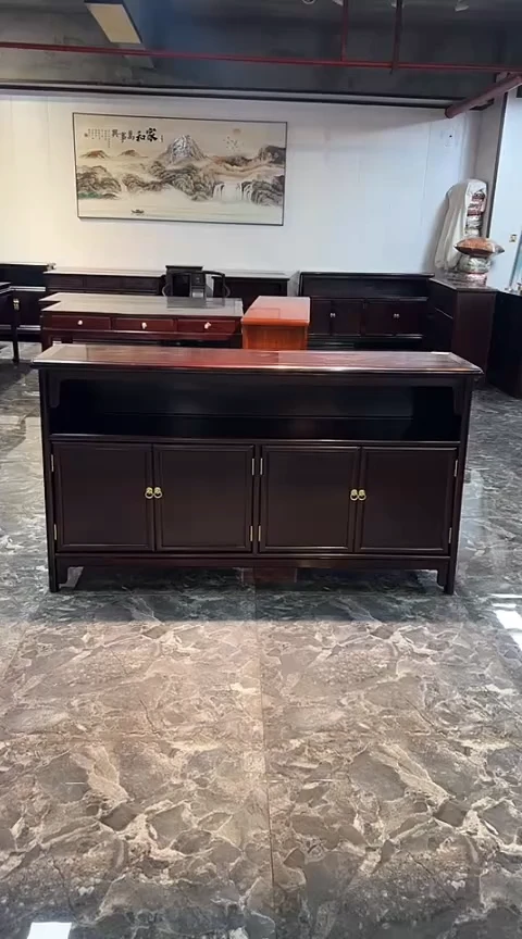 黑酸枝木类书柜储物柜