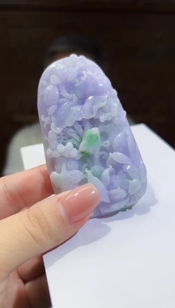 未镶嵌定制翡翠13/0926/C/发其一件/花