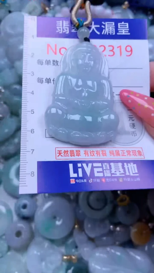 翡翠未镶嵌吊坠(不含链)2319