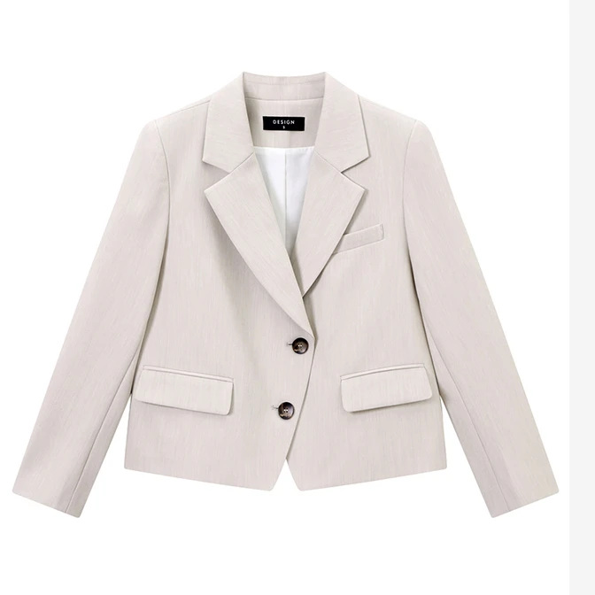 高的雅单件修身西装袖女西装正装女士套装面试职场学院风工作服