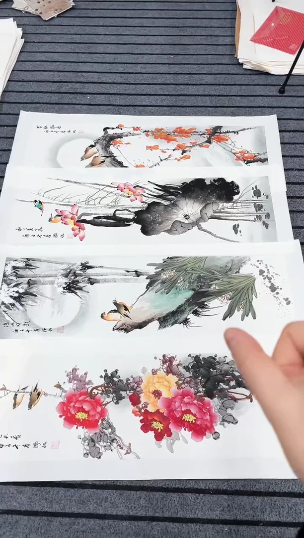 精品国画花鸟作品册页