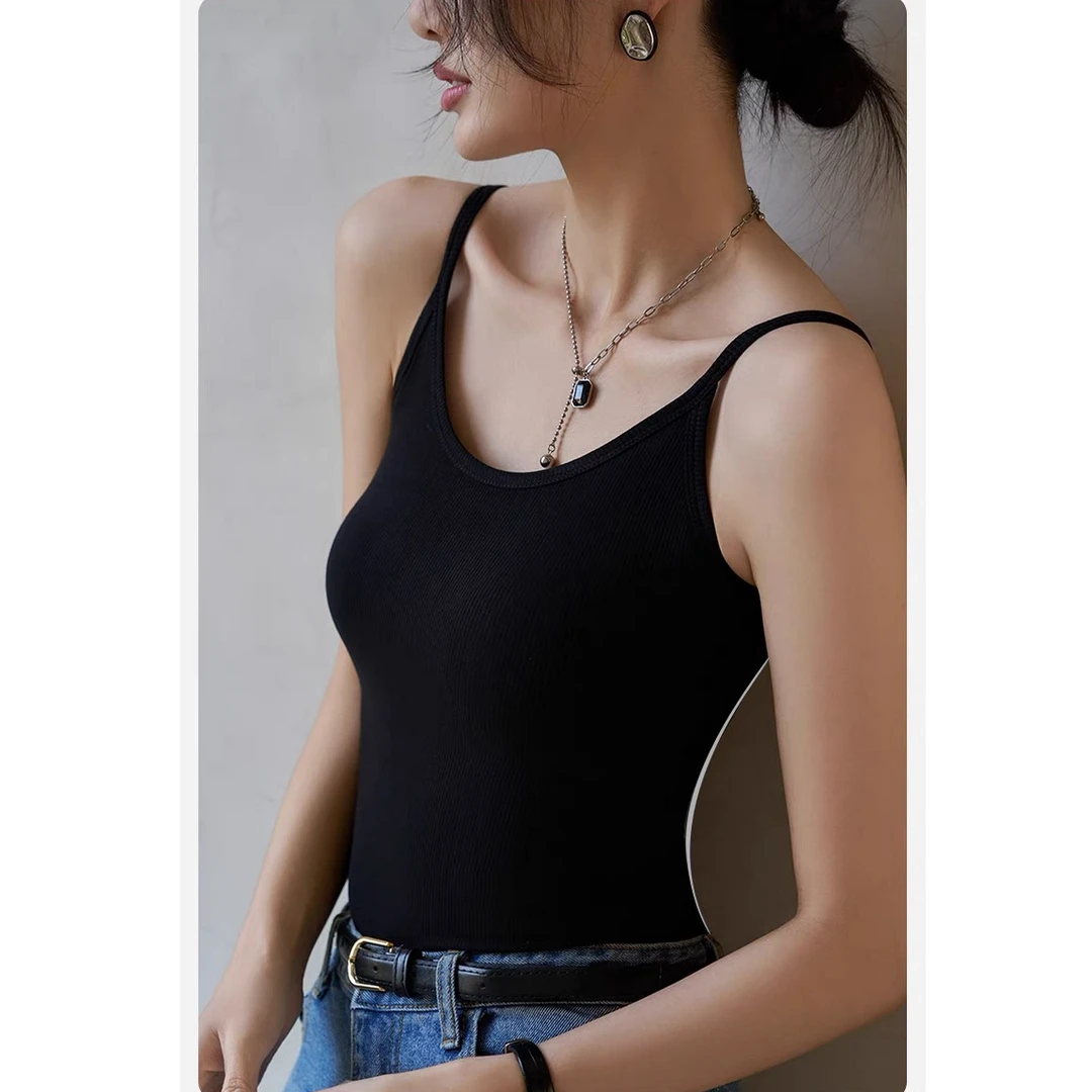 13款背心文胸一体式带胸垫打底性感防走光美背背心