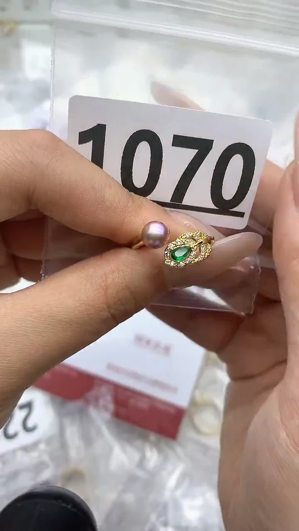 合金珠宝奇石淡水珍珠1070