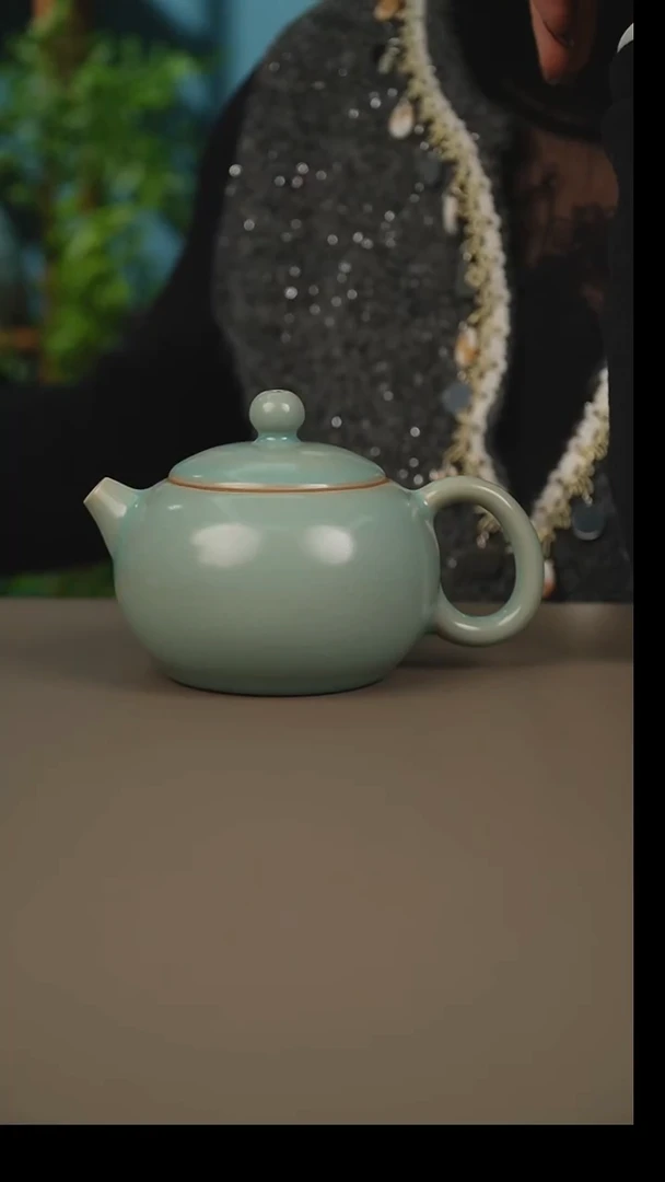 杯仿古天青西施壶微暇