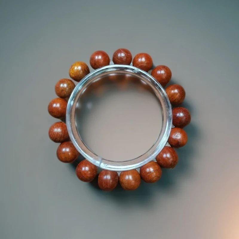 A383海南黄花梨老康梨虎皮卡1.2单圈手串