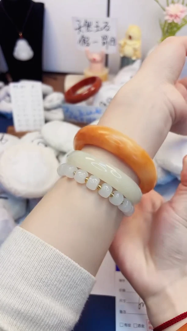 【闪购商品】石英质玉手镯未镶嵌57-财气镯-圈口62