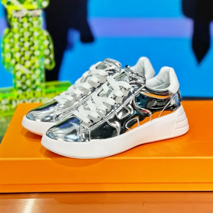 HOGON MR｜【新款】正品低帮圆头小白鞋百搭纯色真皮女鞋