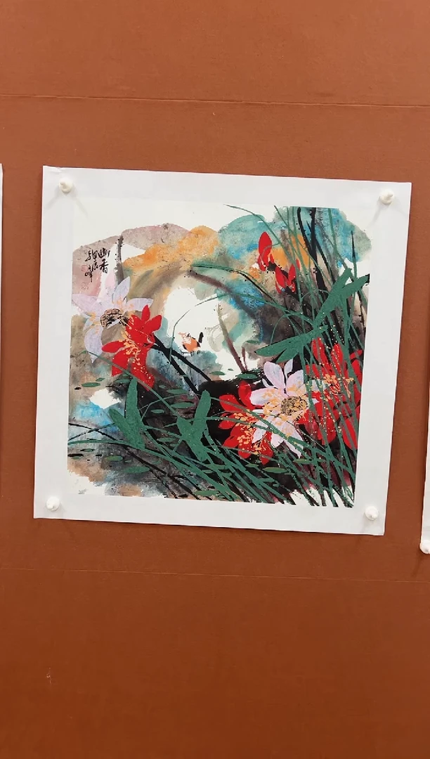 国画李文峰4平尺花鸟