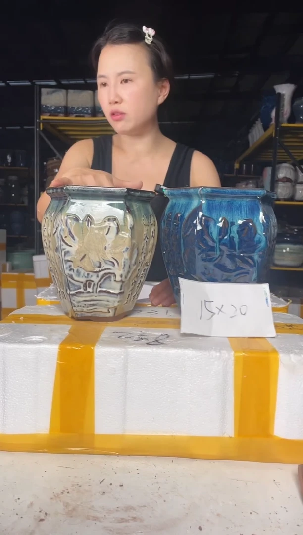 宜兴紫砂粗陶花盆15/20