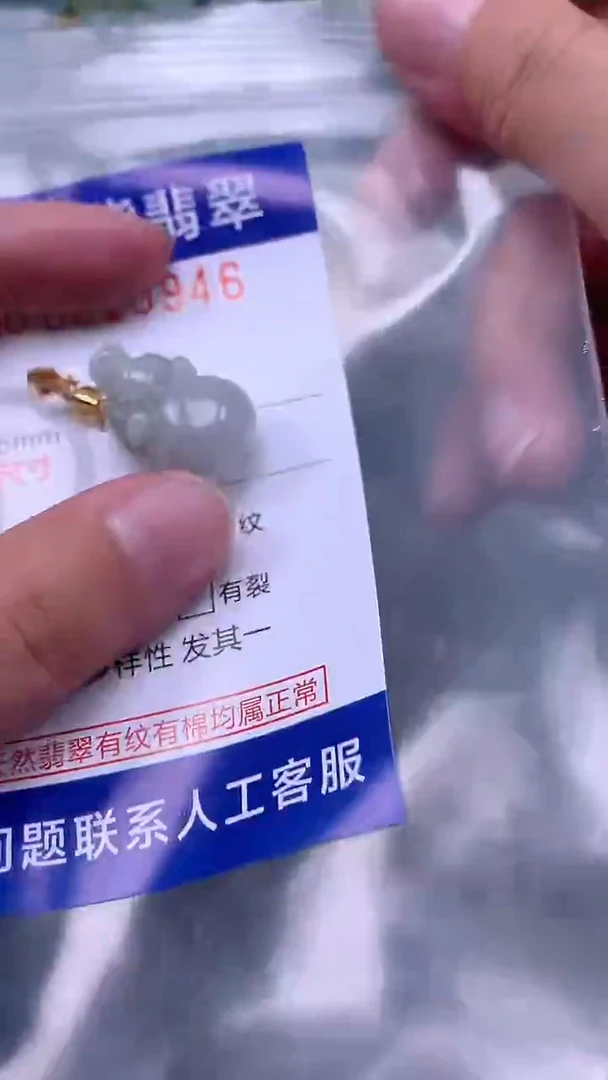 翡翠未镶嵌吊坠(不含链)1