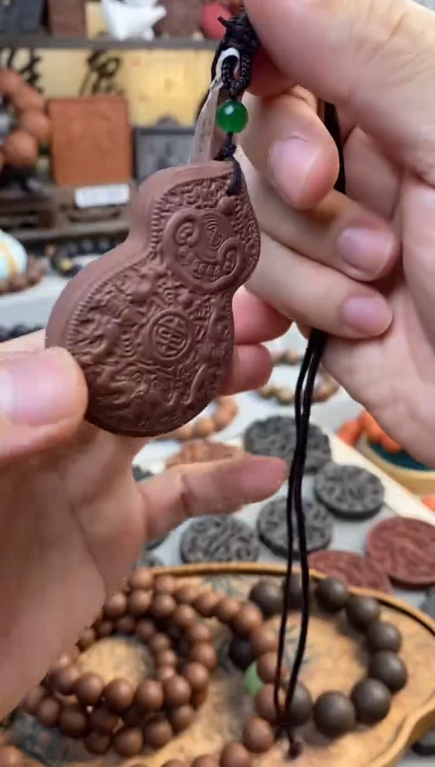 泥塑雍正避暑合香牌