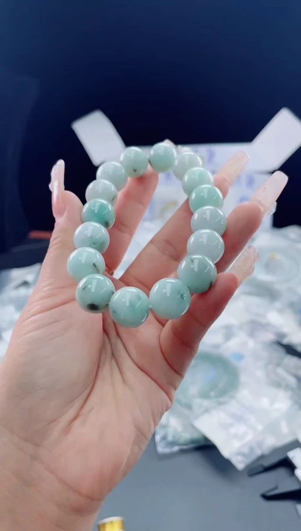 未镶嵌定制翡翠珠串
